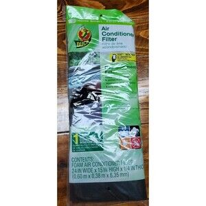 Duck Window AC Foam Replacement Filter 24x15x1/4 Washable Reusable Cut to Size